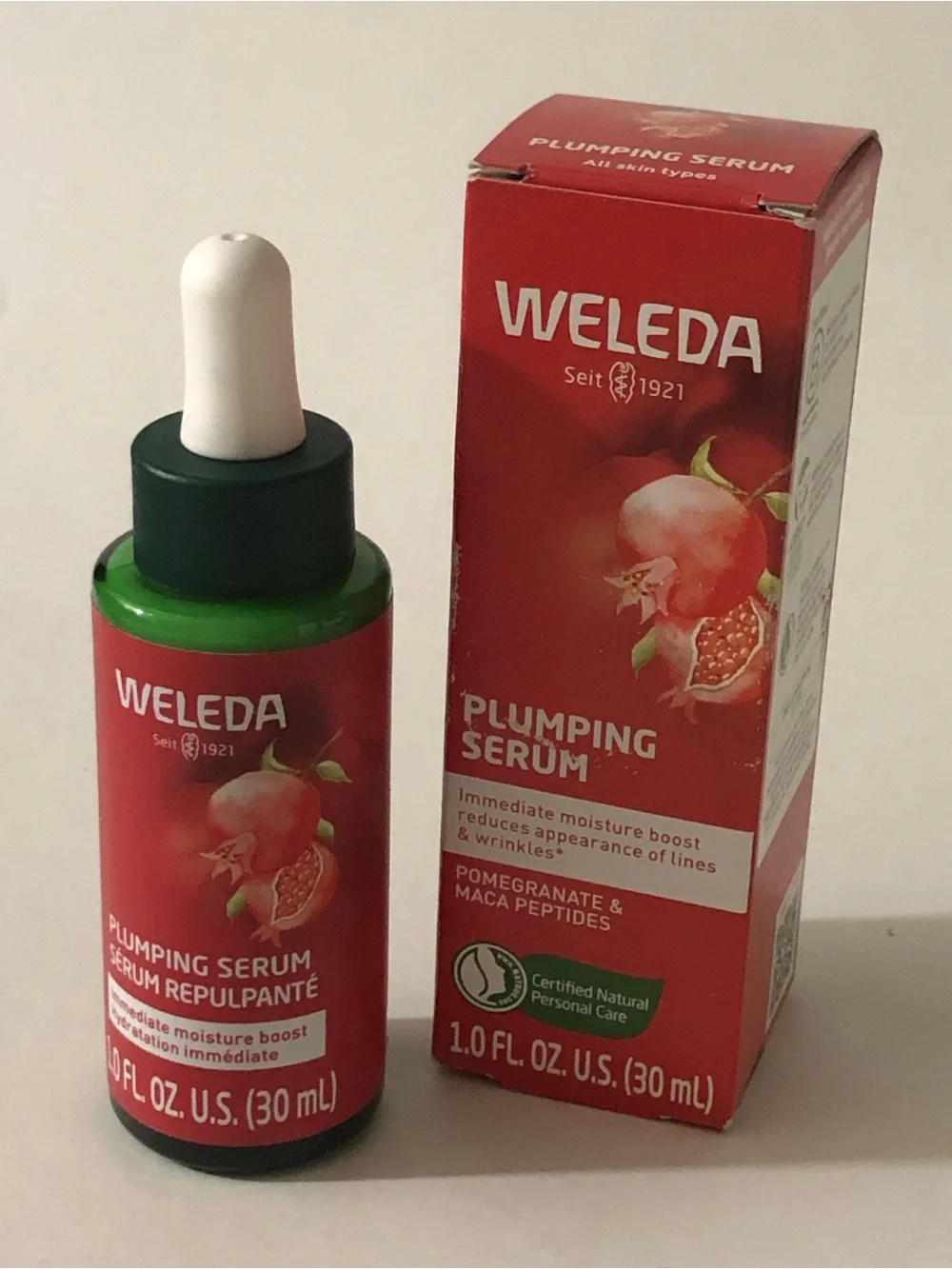 Weleda Plumping Serum w/Pomegrante & Macca Peptides — All Skin Types